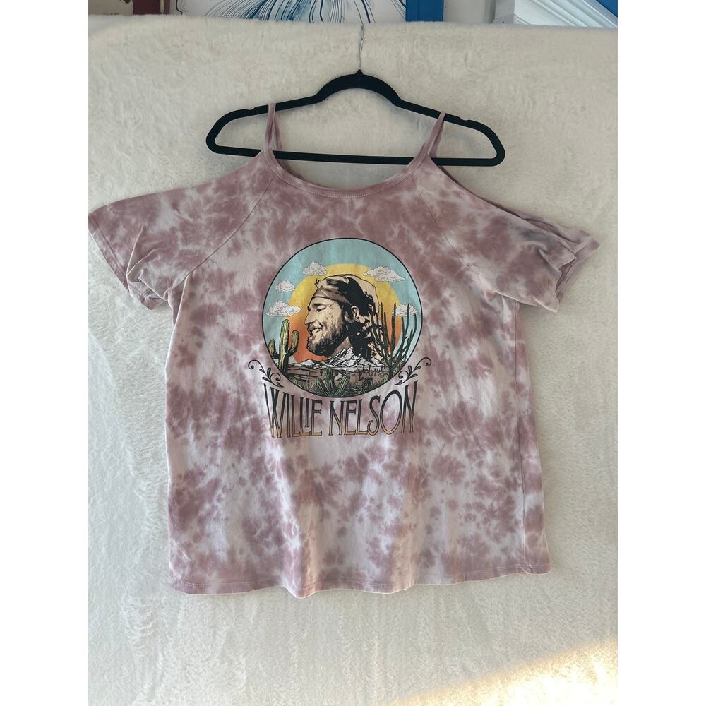 Willie Nelson Tie Dye Graphic T Shirt Zion Rootswear Large